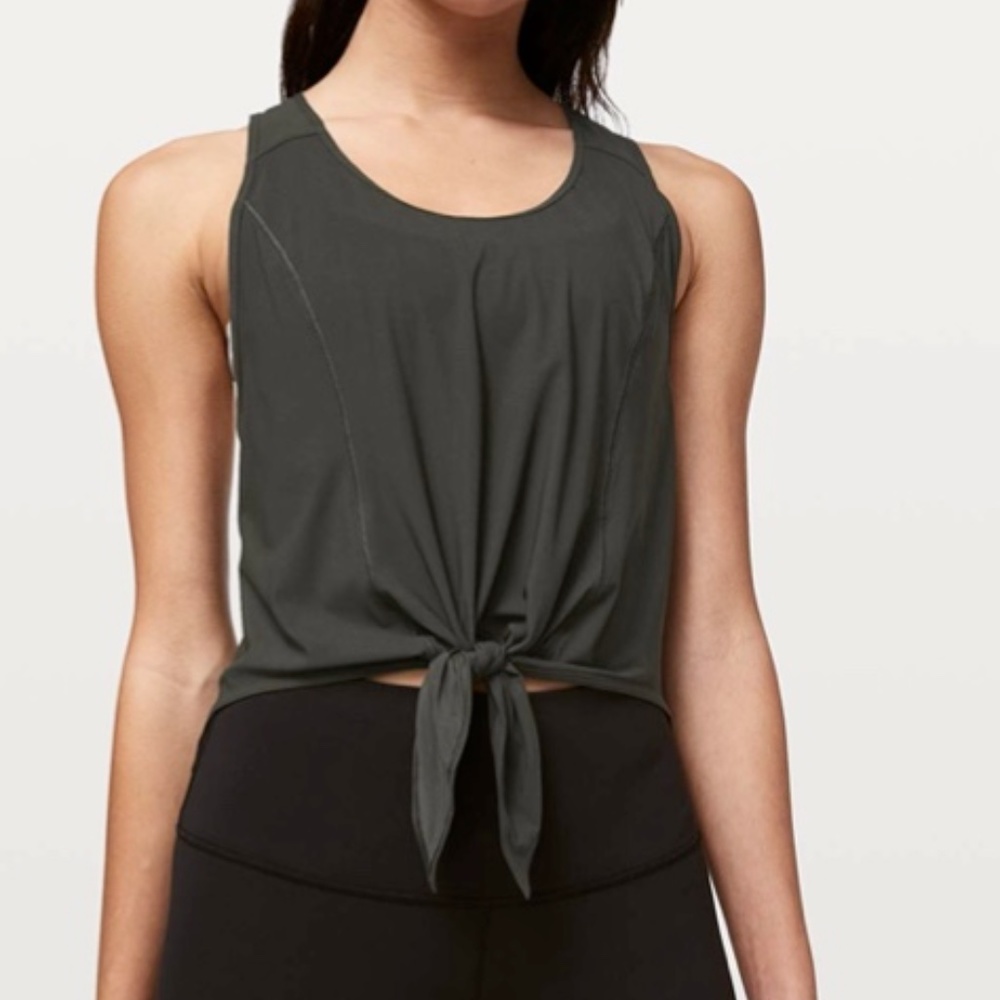 Lululemon Call It a Tie Tank Dark Olive Green |P3
